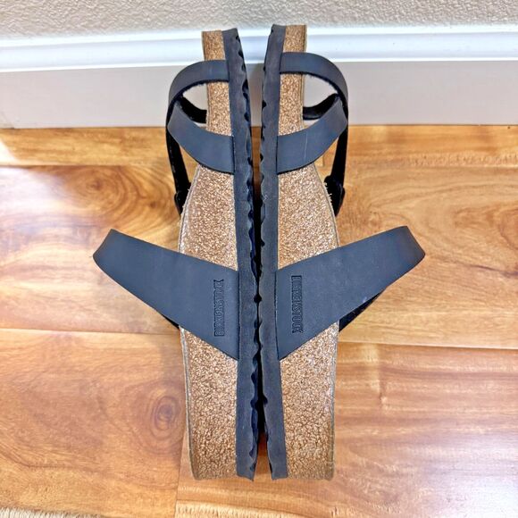 Birkenstock Unisex Mayari Regular Fit Birko Flor Black US Men Size7 Women Size 9 - Picture 9 of 15